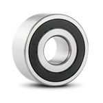 RS PRO 3201-B-2RSR-TV Double Row Angular Contact Ball Bearing- Both Sides Sealed 12mm I.D, 32mm O.D