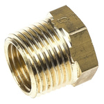 Legris Brass 3/8 in BSPT Male x 1/4 in BSPP Female Straight Reducer Threaded Fitting