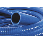 RS PRO PVC 10m Long Blue Flexible Ducting Reinforced, 171mm Bend Radius , Applications Fuel