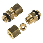 Legris 6mm x 1/8 in BSPP Male Straight Coupler Brass Compression Fitting