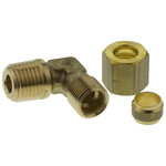 Legris 8mm x 1/4 in BSPT Male 90° Elbow Brass Compression Fitting