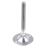 Nu-Tech Engineering Adjustable Feet A200/002 M10 75mm, 50mm Dia. Stainless Steel, Stainless Steel 500kg Static Load