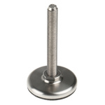 Nu-Tech Engineering Adjustable Feet A300/002 M8 60mm, 40mm Dia. Stainless Steel, Stainless Steel 450kg Static Load
