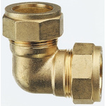 RS PRO 28mm 90° Elbow Brass Compression Fitting