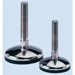 Nu-Tech Engineering Adjustable Feet A105/038 M24 250mm, 100mm Dia. Stainless Steel, Stainless Steel 1000kg Static Load