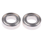 NMB DDL-1790ZZRA5P25LY121 Double Row Deep Groove Ball Bearing- Both Sides Shielded 9mm I.D, 17mm O.D
