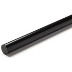 DuPont Black Acetal Rod, 1m x 12.7mm Diameter
