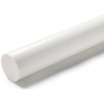 RS PRO Opaque Polyester PET Rod, 1m x 40mm Diameter
