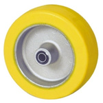 Tente Yellow Silicone Rubber Trolley Wheel, 160kg