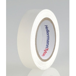 HellermannTyton HelaTape Flex White Electrical Tape, 15mm x 10m