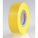 HellermannTyton HelaTape Flex Yellow Electrical Tape, 19mm x 20m