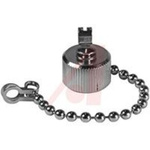 connector accessory,rf coaxial,male cap and chain for tnc jacks and receptacles