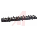 Cinch Connectors Barrier Strip, 12 Contact, 9.53mm Pitch, 2 Row, 15A, 250 V ac