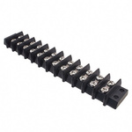 Cinch Connectors Barrier Strip, 12 Contact, 14.3mm Pitch, 2 Row, 30A, 250 V ac