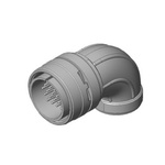 JAE, N/MS Series Right Angle 24 Way Cable Mount Circular Connectors Plug, Socket Contacts,Shell Size 24, Threaded,