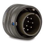Amphenol, MS-A 4 Way Cable MIL Spec Circular Connector Plug, Socket Contacts,Shell Size 22, Quick Coupling Threaded,