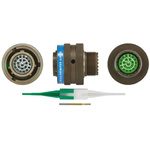 Souriau, 8LT 22 Way Cable Mount MIL Spec Circular Connector Plug, Socket Contacts,Shell Size 13, Bayonet Coupling,