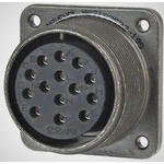Amphenol Industrial, MS-E 14 Way MIL Spec Circular Connector Plug, Socket Contacts,Shell Size 22, Quick Coupling