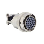 Souriau, 851 26 Way Cable Connector Receptacle, Pin Contacts,Shell Size 16, Bayonet Coupling, MIL-DTL-26482