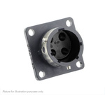 Souriau, UTGX 4 Way Flange Mount Circular Connector Plug, Socket Contacts,Shell Size 12, Bayonet, MIL-DTL-26482