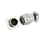 Amphenol Industrial, PT02A 18 Way Circular Connectors Receptacle, Pin Contacts,Shell Size 14, Push-Pull