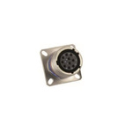 Amphenol Limited 37 Way Circular Connector Receptacle, Pin Contacts