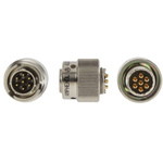 Amphenol Limited, 62GB 7 Way Cable Mount MIL Spec Circular Connector Plug, Pin Contacts,Shell Size 10, Bayonet