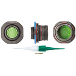 Souriau, 8D 55 Way Panel Mount MIL Spec Circular Connector Receptacle, Pin Contacts,Shell Size 17, Screw Coupling,