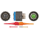 Souriau, EN3645 6 Way Cable Mount MIL Spec Circular Connector Plug, Socket Contacts,Shell Size 11, Screw Coupling,