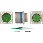 Souriau, EN3645 55 Way Panel Mount MIL Spec Circular Connector Receptacle, Pin Contacts,Shell Size 17, Screw Coupling,