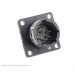 Souriau, UTGX 8 Way Flange Mount Circular Connector Plug, Pin Contacts,Shell Size 12, Bayonet, MIL-DTL-26482