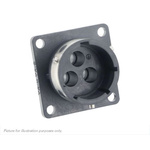 Souriau, UTGX 3 Way Flange Mount Circular Connector Plug, Socket Contacts,Shell Size 14, Bayonet, MIL-DTL-26482