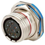 Amphenol Limited, D38999 Threaded Entry 32 Way Jam Nut MIL Spec Circular Connector Plug, Pin Contacts,Shell Size 19mm,