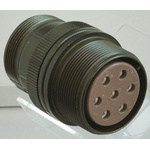 JAE 3 Way Cable Mount MIL Spec Circular Connector Receptacle, Socket Contacts,Shell Size 14S