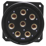 Amphenol Limited, TV 13 Way Wall Mount MIL Spec Circular Connector Receptacle, Socket Contacts,Shell Size 11, Screw