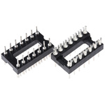 RS PRO 2.54mm Pitch 14 Way,Through Hole Mount IC Dip Header, Tin over Nickel, 1A
