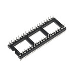 RS PRO 2.54mm Pitch 40 Way,Through Hole Mount IC Dip Header, Tin over Nickel, 1A
