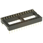 Winslow, W3100 2.54mm Pitch Vertical 28 Way, Through Hole Stamped Pin Open Frame IC Dip Socket, 10A