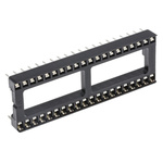 Winslow, W3100 2.54mm Pitch Vertical 40 Way, Through Hole Stamped Pin Open Frame IC Dip Socket, 10A