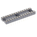 Winslow 2.54mm Pitch Vertical 28 Way, Through Hole Turned Pin Open Frame IC Dip Socket, 5A