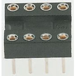 Winslow 2.54mm Pitch Vertical 32 Way, Through Hole Turned Pin Open Frame IC Dip Socket, 5A