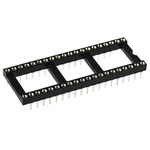 Winslow 2.54mm Pitch Vertical 40 Way, Through Hole Turned Pin Open Frame IC Dip Socket, 5A