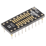 Winslow Straight Through Hole Mount 1.27 mm, 2.54 mm Pitch IC Socket Adapter, 20 Pin Female SOP to 20 Pin Male DIP