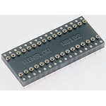 Winslow Straight Through Hole Mount 15.24 mm, 2.54 mm Pitch IC Socket Adapter, 24 Pin Female DIP to 24 Pin Male DIP