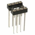 HARWIN, D0 2.54 mm, 7.62 mm Pitch Vertical 8 Way, Through Hole Standard Pin Open Frame IC Dip Socket, 1A