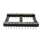 RS PRO 2.54mm Pitch Vertical 24 Way, Through Hole Turned Pin IC Dip Socket, 3A