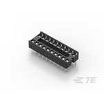 TE Connectivity 2.54mm Pitch Straight 20 Way, Through Hole Ladder IC Dip Socket, 1A