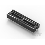 TE Connectivity 2.54mm Pitch Straight 28 Way, Through Hole Ladder IC Dip Socket, 1A