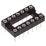 Winslow 2.54mm Pitch Vertical 14 Way, Through Hole Turned Pin Open Frame IC Dip Socket, 5A