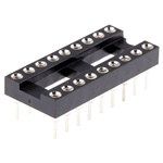 Winslow 2.54mm Pitch Vertical 18 Way, Through Hole Turned Pin Open Frame IC Dip Socket, 5A